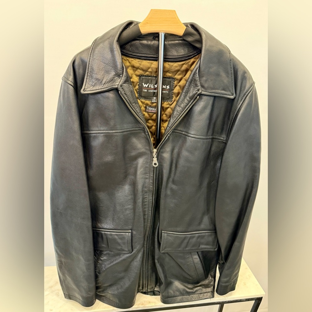 Vintage Wilsons Leather Jacket, Black, size M